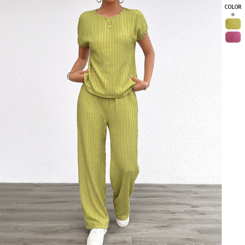 Damen Elegantes Lounge-Set mit feinen Streifen und entspannter Passform R&B