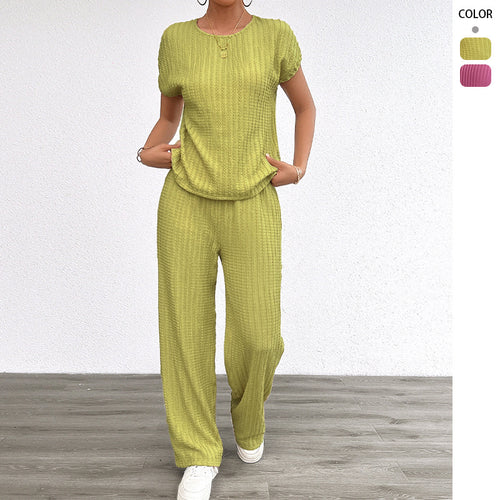 Damen Elegantes Lounge-Set mit feinen Streifen und entspannter Passform R&B