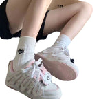 Damen Sneakers mit verspieltem Tierdesign und komfortabler Sohle