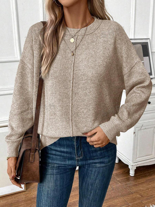 Damen lässiger Strickpullover R&B