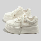 Damen Plattform Sneakers mit atmungsaktivem Mesh-Obermaterial und modischem Design