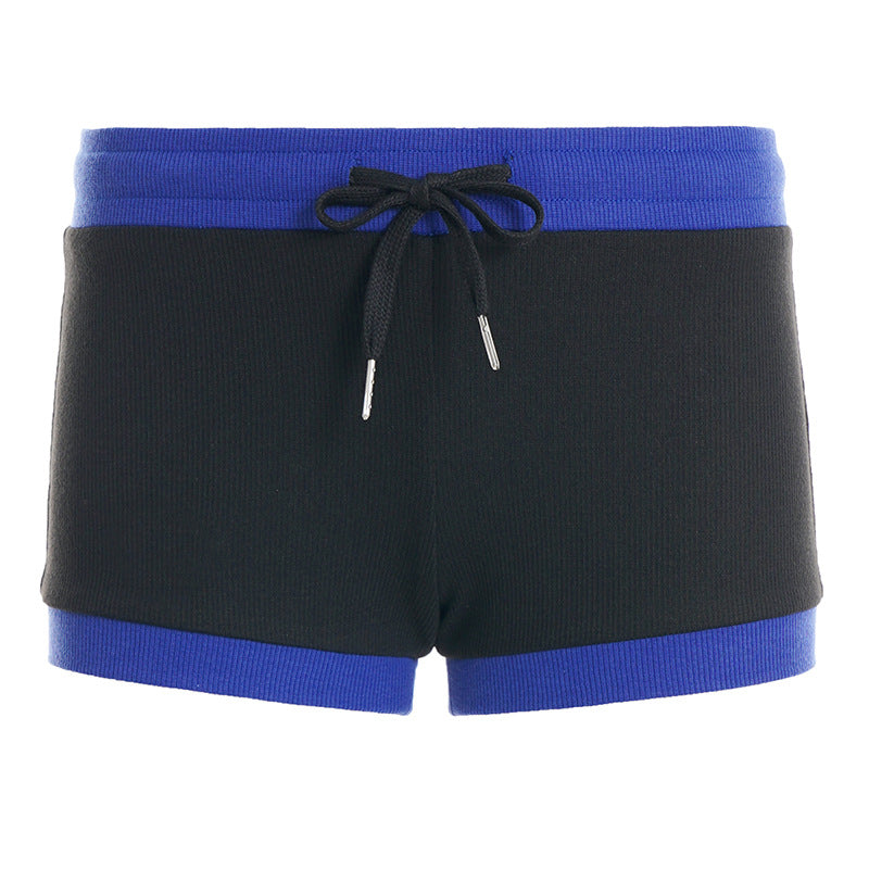 Damen Sportliche Shorts mit elastischem Bund und Kordelzug R&B