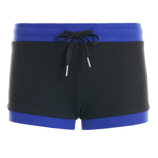 Damen Sportliche Shorts mit elastischem Bund und Kordelzug R&B