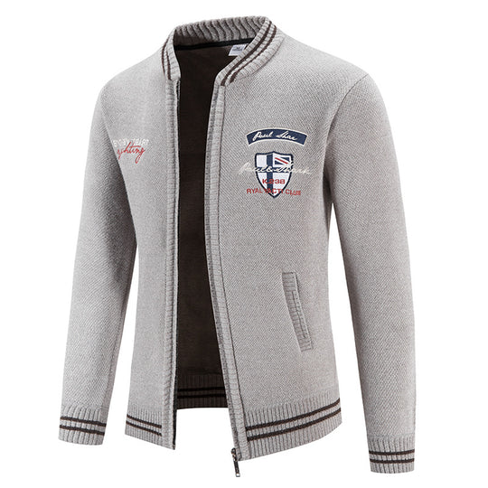 Herren sportliche Strickjacke mit vielseitigem Design R&B