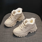 Damen Winterliche High-Top Sneakers mit weichem Fleece-Futter R&B