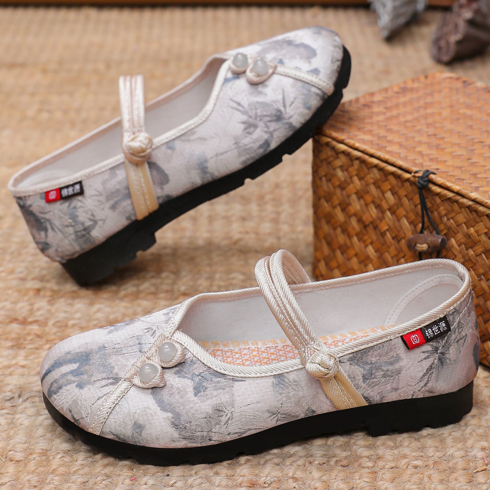 Damen ballerina Schuhe mit floralem Design R&B