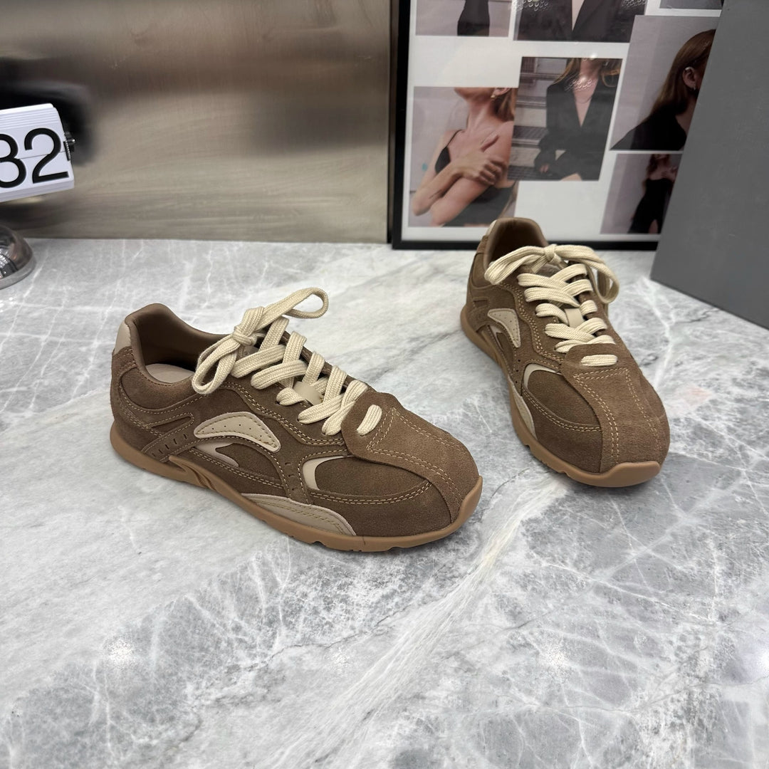 Damen sportliche Sneaker mit atmungsaktivem Obermaterial und rutschfester Sohle R&B