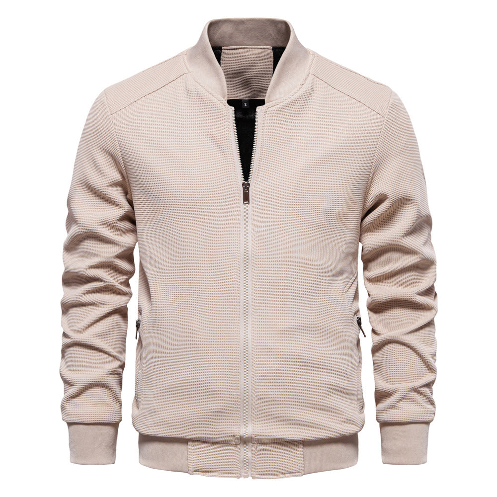 Herren modische Sportjacke mit atmungsaktivem Strukturdesign
