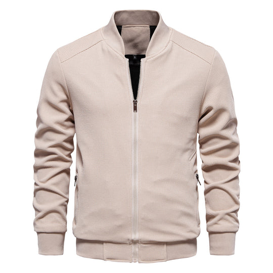 Herren modische Sportjacke mit atmungsaktivem Strukturdesign R&B