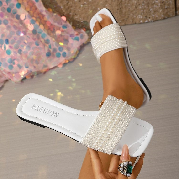 Damen Komfortable und elegante Slipper mit flachem Design R&B