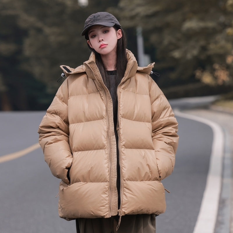 Damen modischer Pufferparka mit verstellbarem Kapuzensystem und weichem Innenfutter