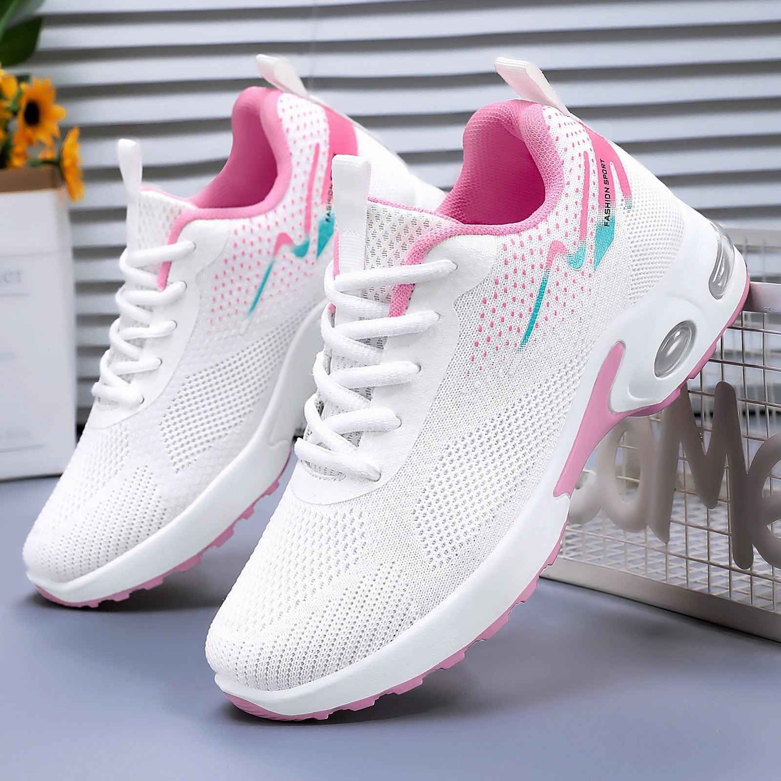 Damen Atmungsaktive Lauf- und Freizeitschuhe mit dämpfender Sohle R&B