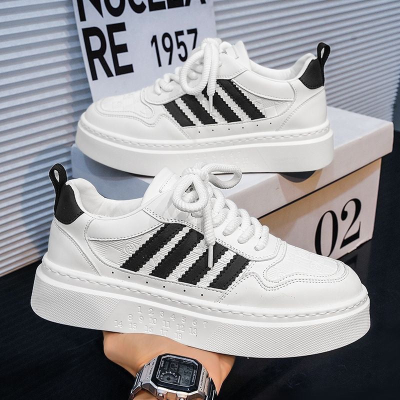 Damen Sportliche Plateau Sneakers mit modischem Obermaterial und ergonomischer Sohle
