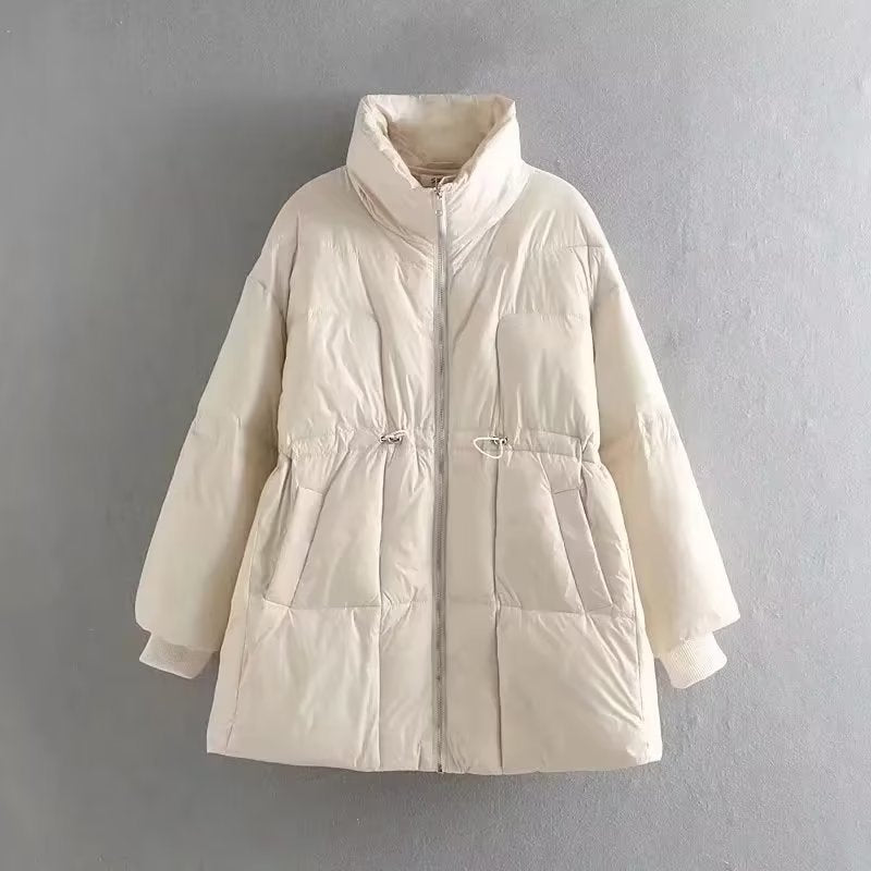 Damen gesteppte Übergangsjacke mit hohem Kragen und praktischen Seitentaschen R&B