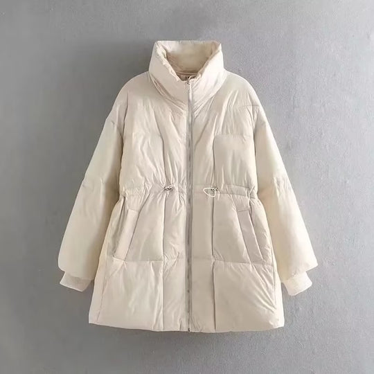 Damen gesteppte Übergangsjacke mit hohem Kragen und praktischen Seitentaschen R&B
