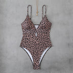 Damen Einteiliger Badeanzug im trendigen Animal-Print R&B