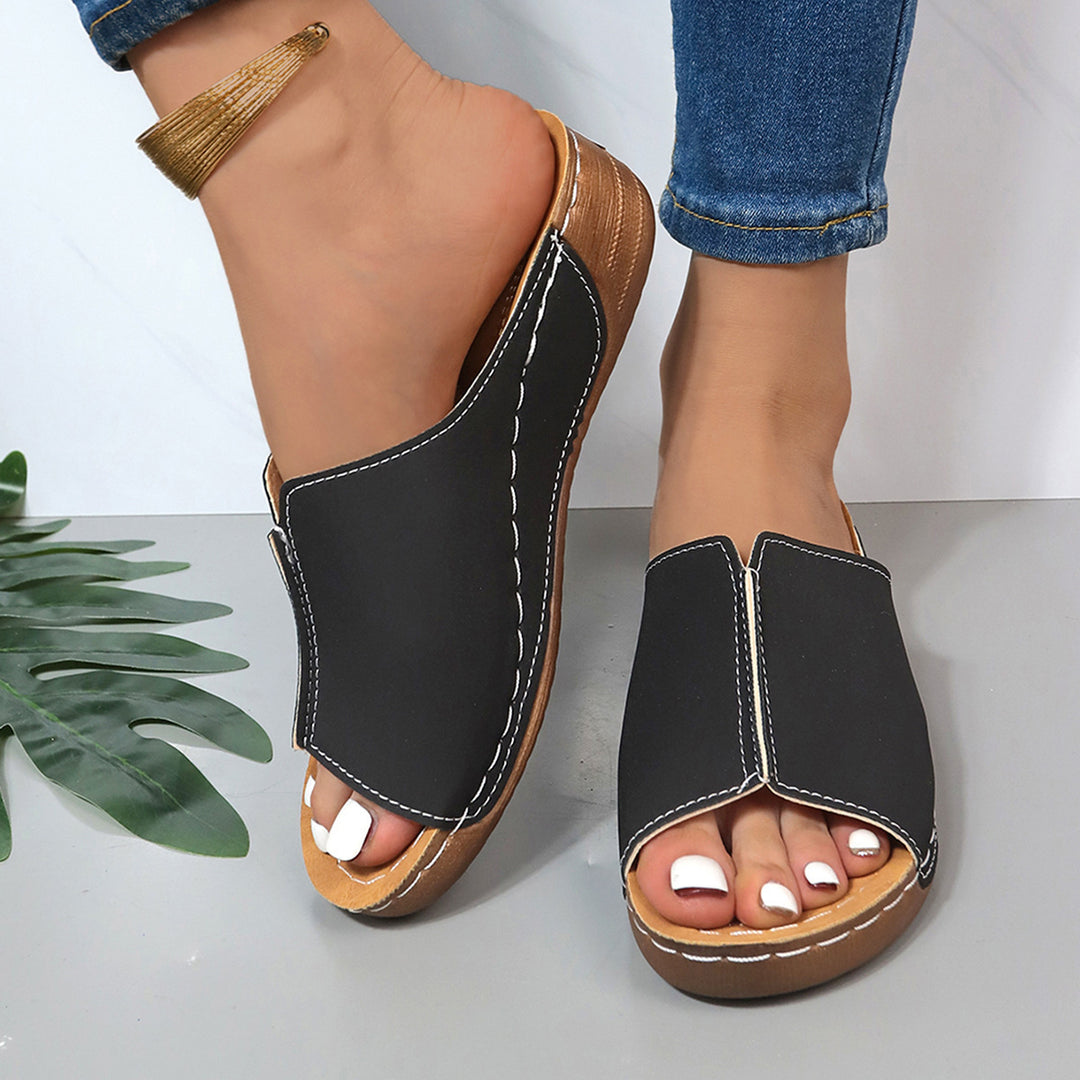 Damen lässige Pantoletten mit ergonomischer Fußbettung R&B