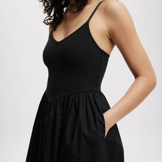Damen Midi-Kleid mit lässigem Schnitt und praktischen Taschen R&B