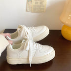 Damen Modische Sneakers mit hoher Sohle und atmungsaktivem Obermaterial R&B