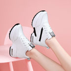 Damen Sportliche High-Top Sneakers mit dämpfender Sohle
