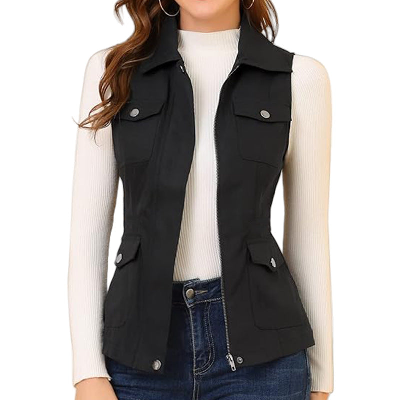 Damen Outdoor-Weste mit praktischen Taschen R&B