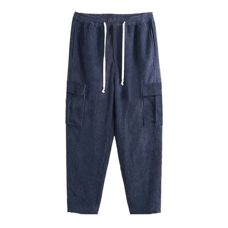 Herren Cargohose aus komfortablem Waffelmaterial mit verstellbarem Bund R&B