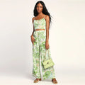 Damen luftiges Sommeroutfit mit floralem Print R&B
