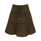 Damen luftiger Jumpskirt mit elastischem Bund und Raffungen R&B