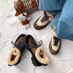 Damen modische Winterboots mit flauschigem Innenfutter und flexiblem Schnürsystem R&B