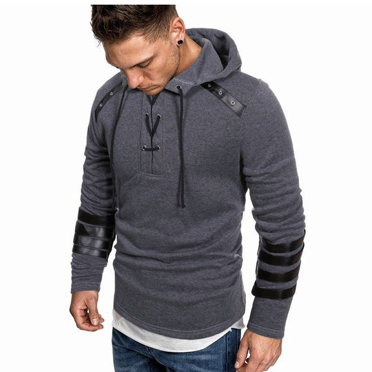 Herren lässiger Hoodie mit akzenten R&B