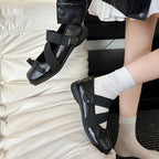 Damen Ballerinas mit elastischen Riemen und dekorativer Schleifen-Applikation R&B