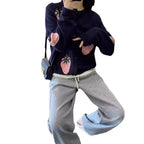 Damen Verspielt gemusterter Cardigan mit Knopfdetail R&B