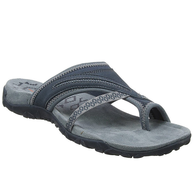 Damen trendige Zehentrenner-Sandalen R&B