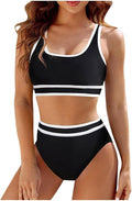 Damen Hochtailliertes Sport-Bikini-Set R&B