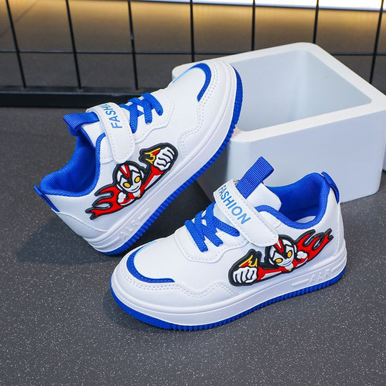 Damen Freizeit-Sneaker mit lässigem Klettverschluss und angesagtem Motivadruck R&B