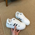 Damen Trendige Plattform Sneakers mit modischen Tiermotiven