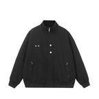 Herren modische Steppjacke mit hohem Kragen und seitlichen Reißverschlusstaschen R&B
