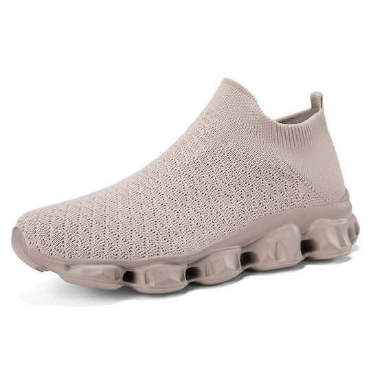Damen High-Top Strick-Sneaker mit luftiger Sohle R&B