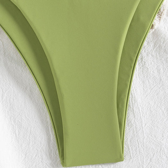 Damen Triangel-Bikini mit Muschel-Applikationen R&B