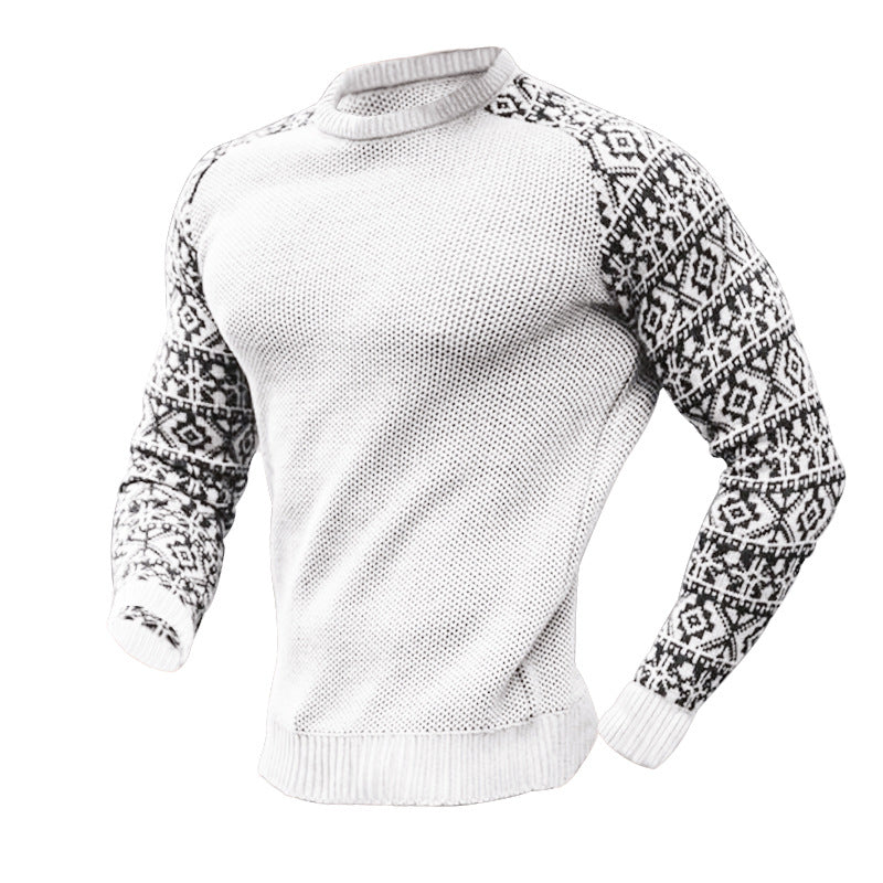 Herren Strickpullover mit grafischem Muster und strukturiertem Design R&B