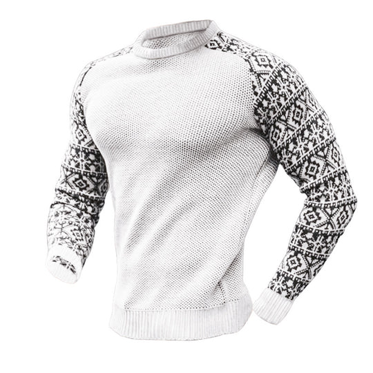 Herren Strickpullover mit grafischem Muster und strukturiertem Design R&B
