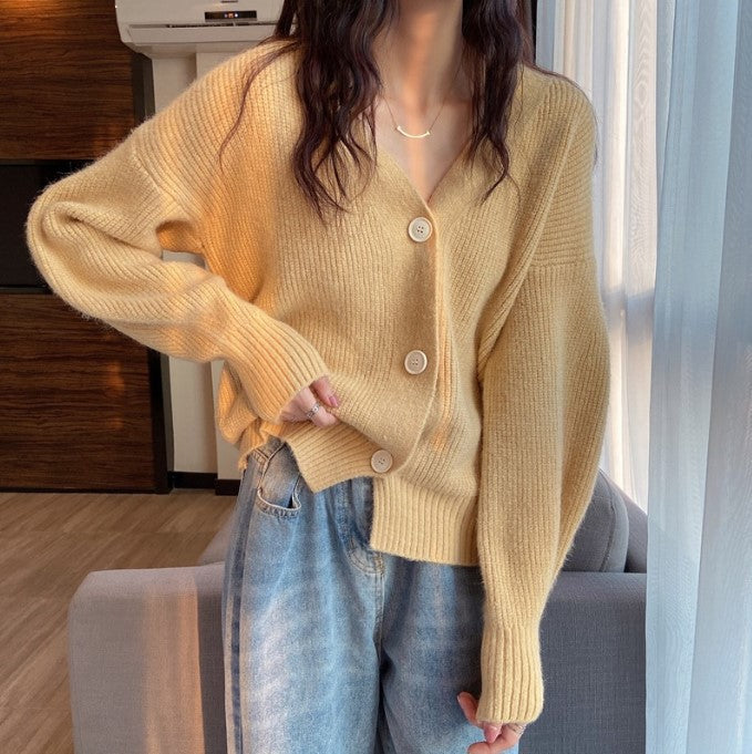 Damen Lässiger Strickcardigan R&B