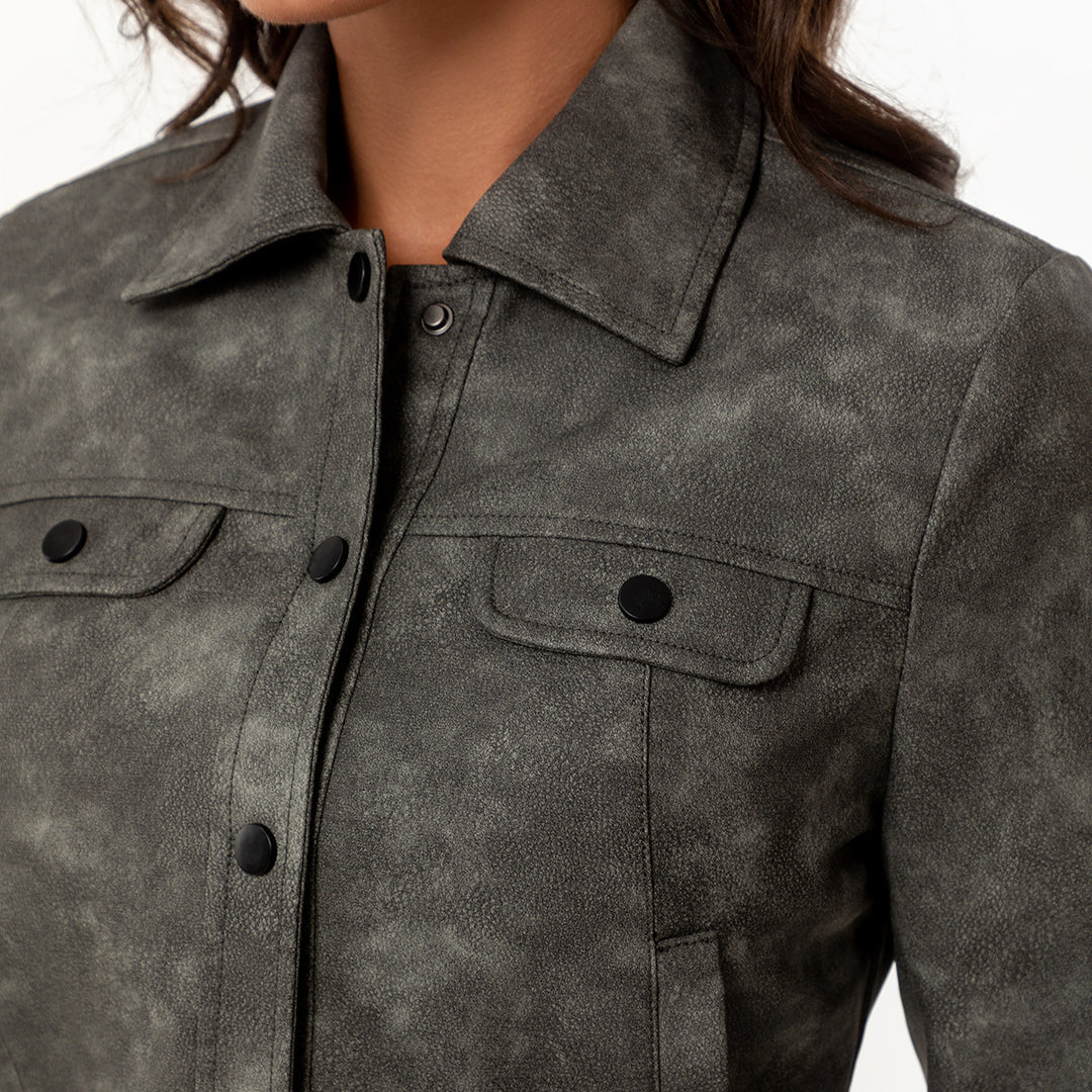 Damen modische kurz geschnittene jacke R&B