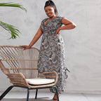 Damen Maxikleid mit floralen Mustern R&B