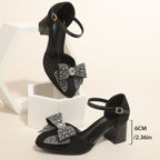 Damen Glamouröse Pumps mit glitzerndem Schleifendetail R&B