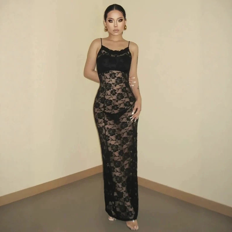 Damen Spitzenkleid im eleganten A-Linien-Schnitt R&B