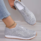 Damen Glitzernde Slip-On Sneakers R&B