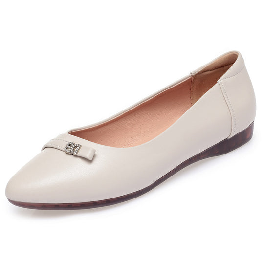 Damen Ballerinas mit eleganter Schleifenverzierung und rutschfester Sohle R&B