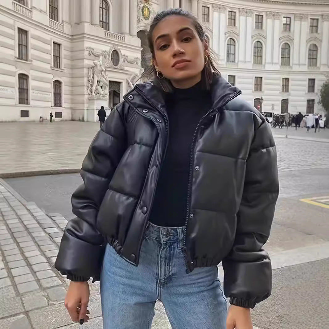 Damen kurzärmlige Daunenjacke R&B