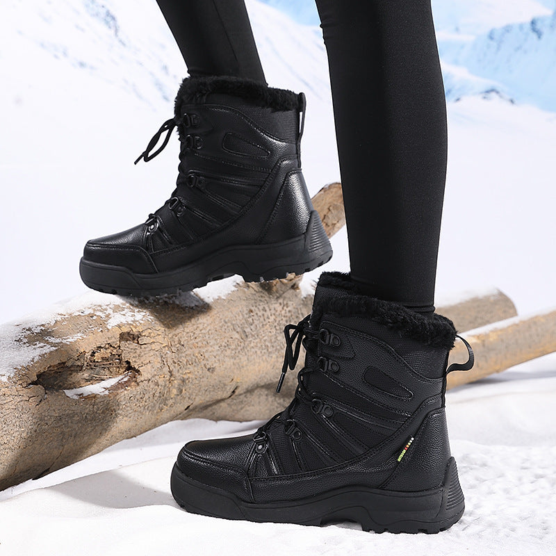 Damen Isolierte Winterstiefel mit rutschfester Sohle und weichem Futter